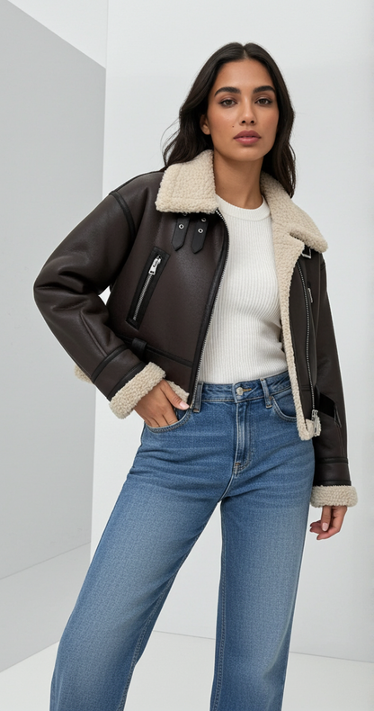 Luisa | Cazadora corta doble faz