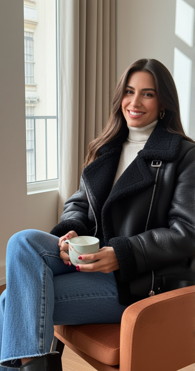 Carla | chaqueta con abrigo extra grueso y cálido