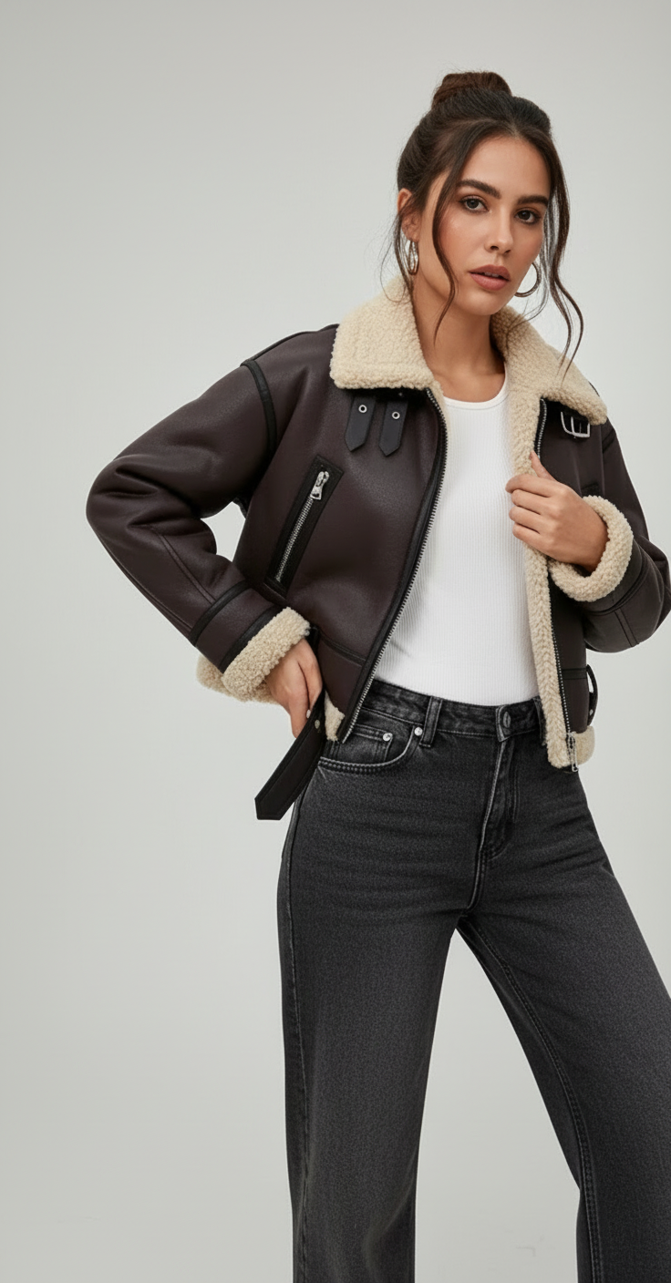 Luisa | Cazadora corta doble faz