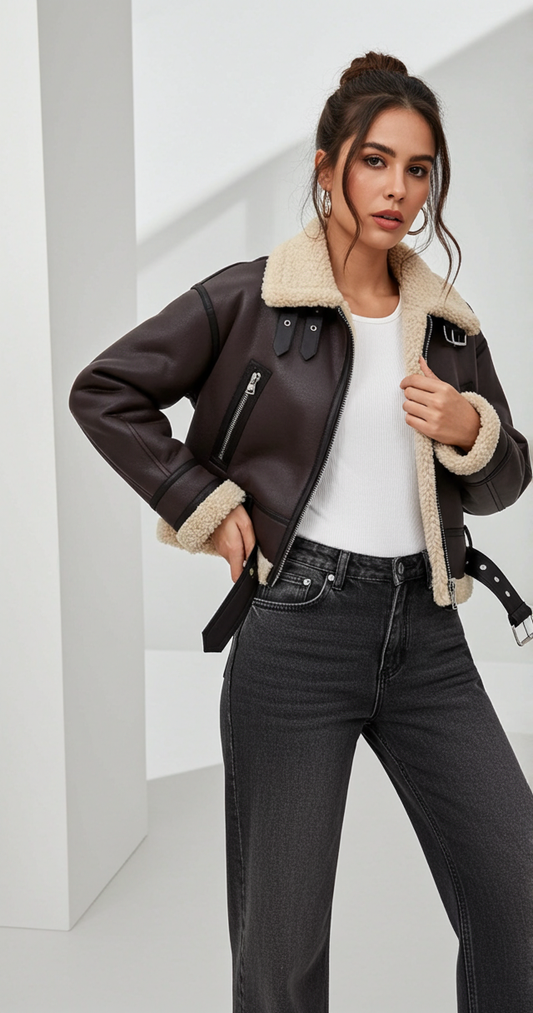 Luisa | Cazadora corta doble faz