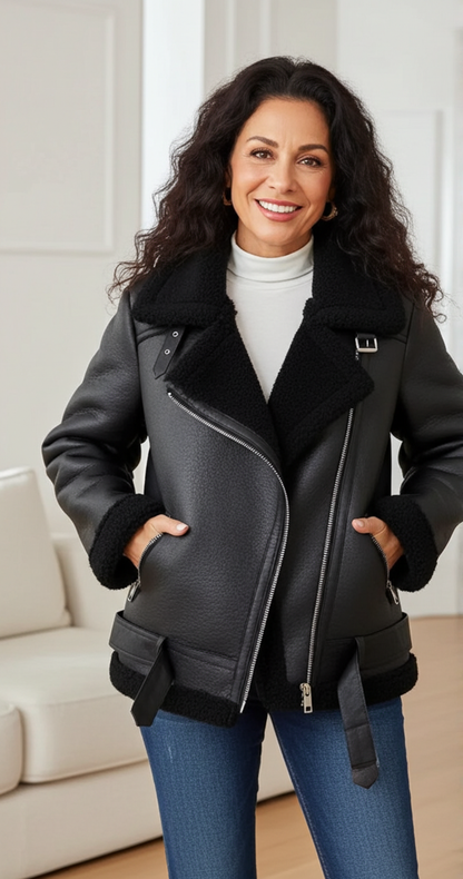 Carla | chaqueta con abrigo extra grueso y cálido