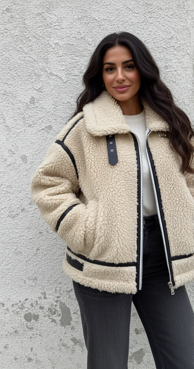 Yaiza | Cazadora borreguito doble faz