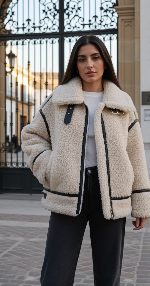 Yaiza | Cazadora borreguito doble faz