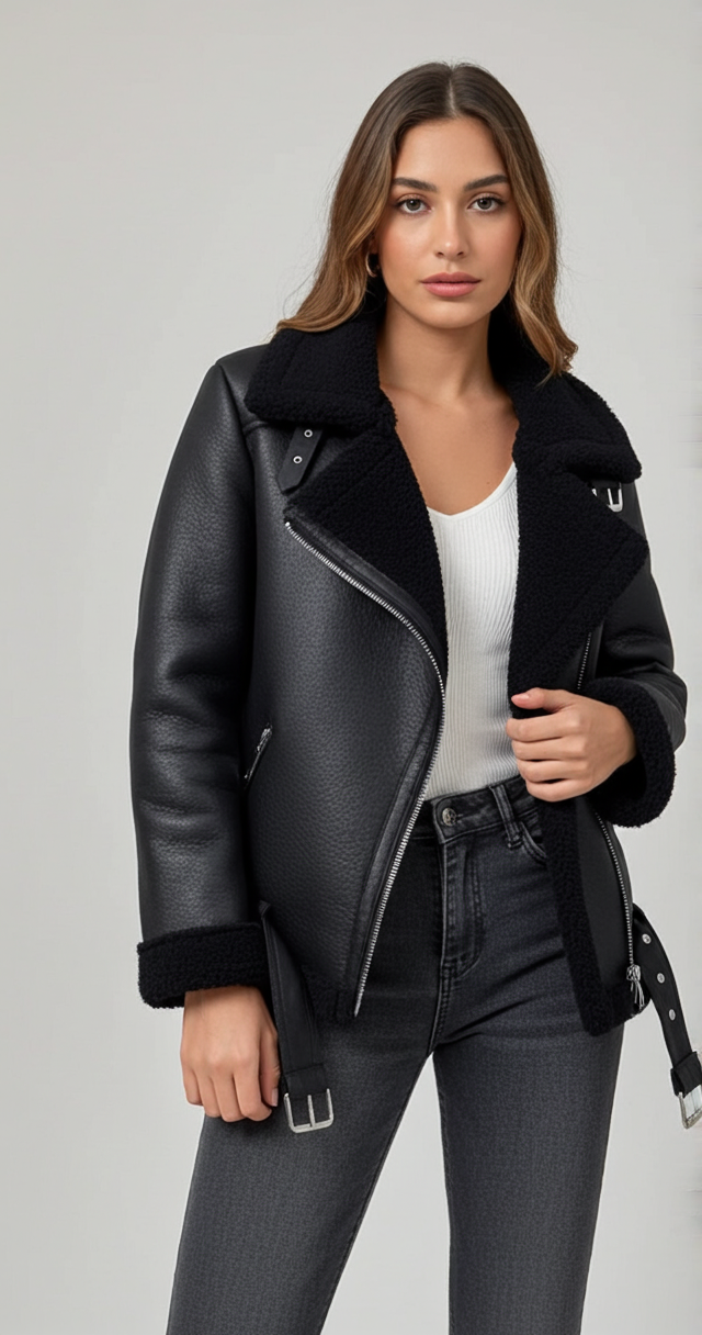 Carla | chaqueta con abrigo extra grueso y cálido