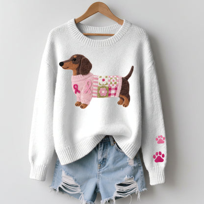 Naoni | Suéter de lana con perro salchicha