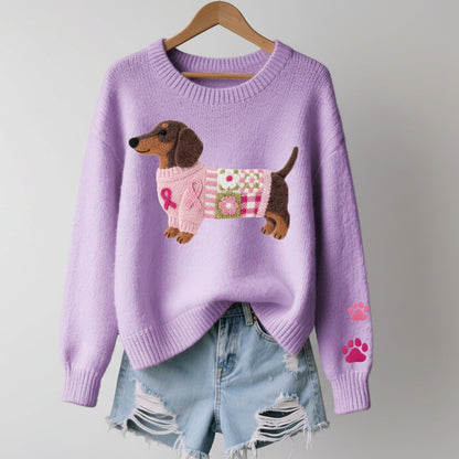 Naoni | Suéter de lana con perro salchicha